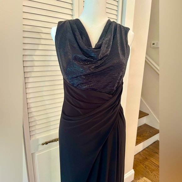 Ralph Lauren black formal dress sz 4 with sequined jacket by Cejon. - Picture 3 of 11